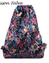 String Floral Print Women Backpack