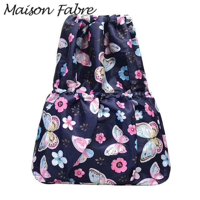 String Floral Print Women Backpack