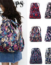 String Floral Print Women Backpack