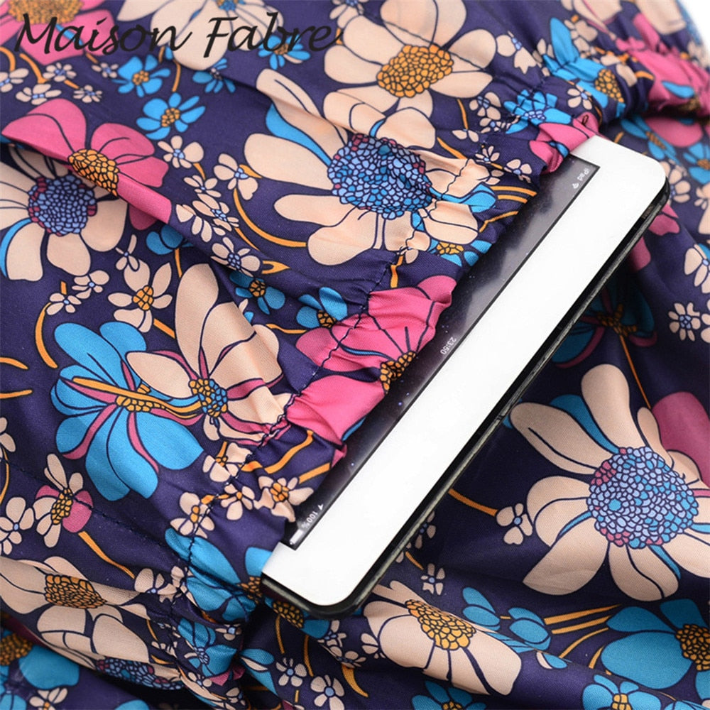 String Floral Print Women Backpack