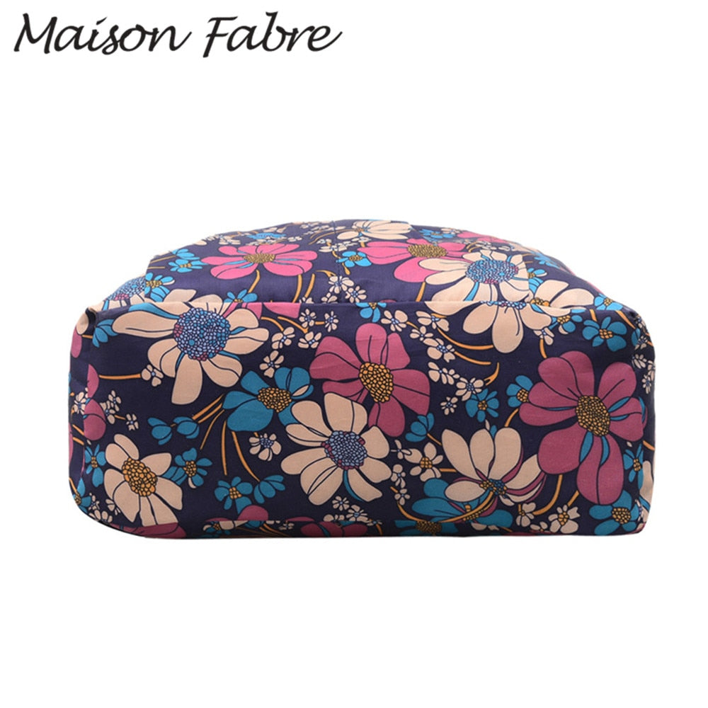 String Floral Print Women Backpack