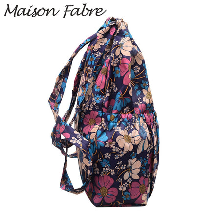 String Floral Print Women Backpack