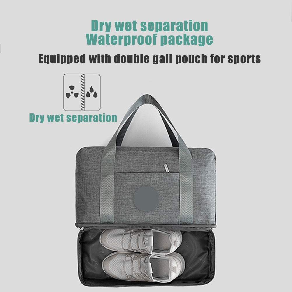 Water-Resistant Duffel Bag With Wet Storage