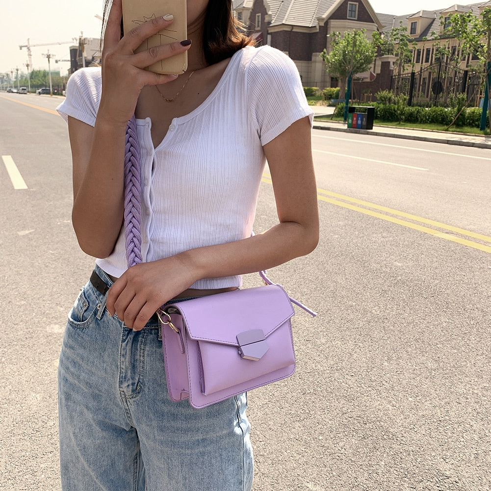 Candy Color Shoulder Bags