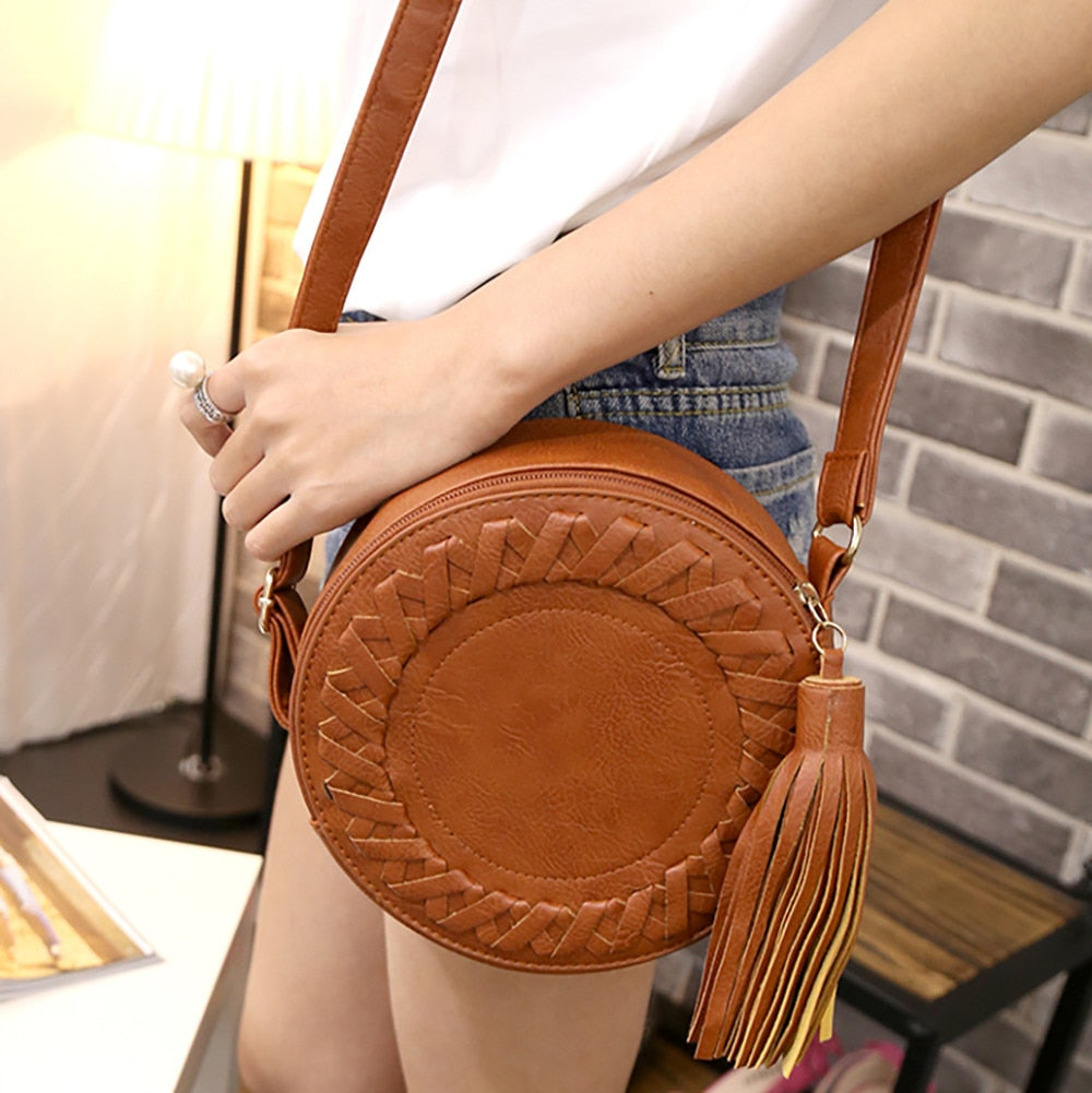 Round Casual Shoulder Bag