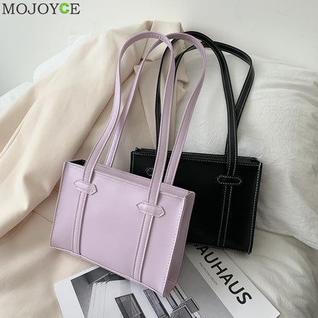 Simple PU Leather Women Bag