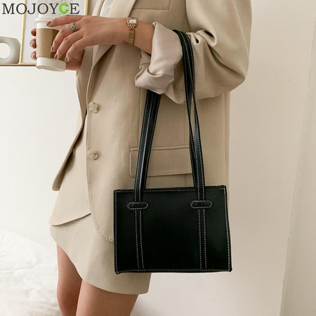 Simple PU Leather Women Bag