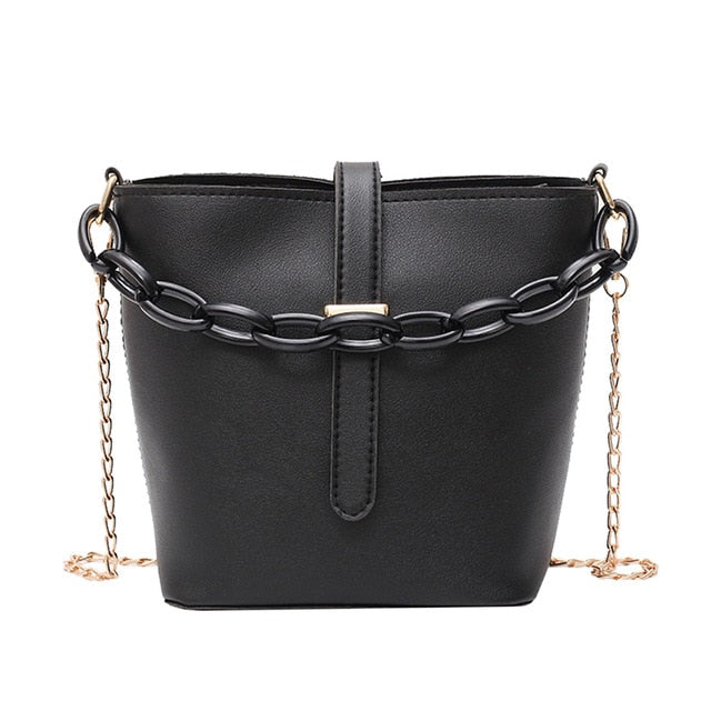 Fashion Bucket  Bag PU Leather