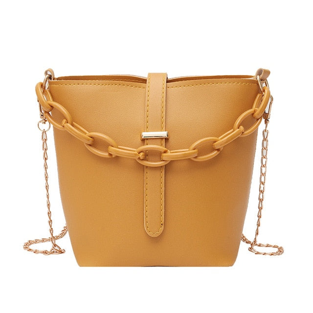 Fashion Bucket  Bag PU Leather