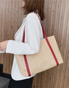 Weaving Hasp Pure Color Women Bag