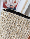 Weaving Hasp Pure Color Women Bag